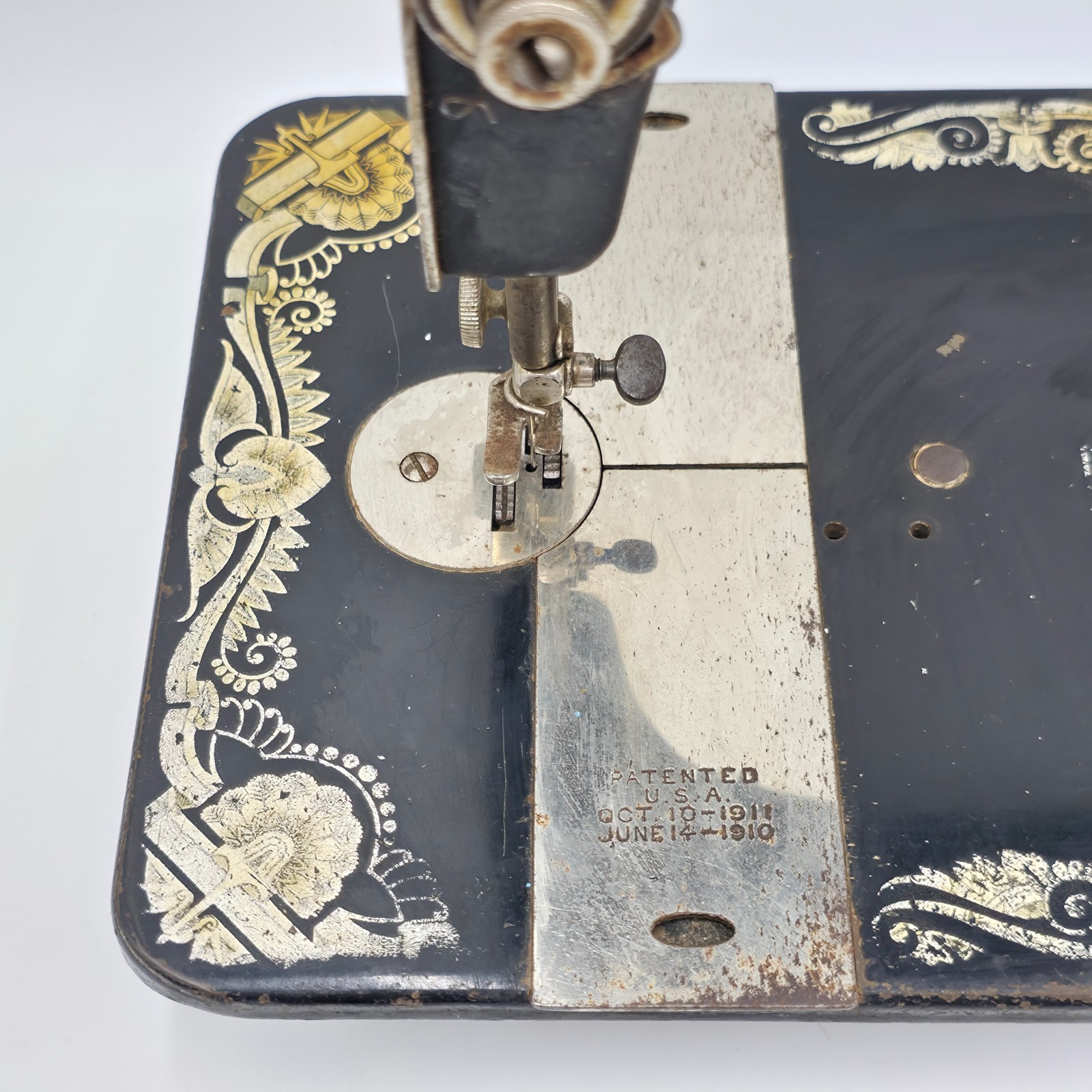 Antique 1910s Singer Sewing Machine Egyptian Sphinx Treadle - Untested READ