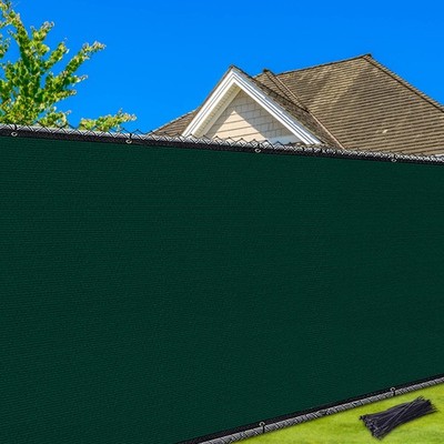 5' x 25' Heavy Duty Privacy Screen with Grommets for Garden & Backyard