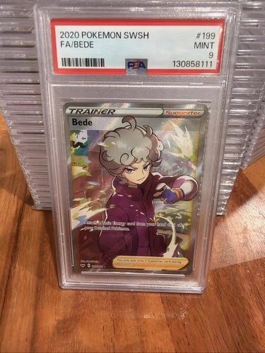 2020 Pokemon Sword & Shield #199 Bede Full Art PSA 9 Mint