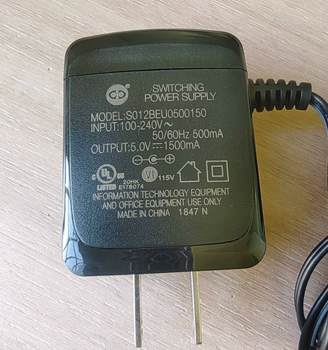 S012BEU0500150 5V 1.5A 5.5*2.1 Netzteiladapter Ladegerät Für Routers