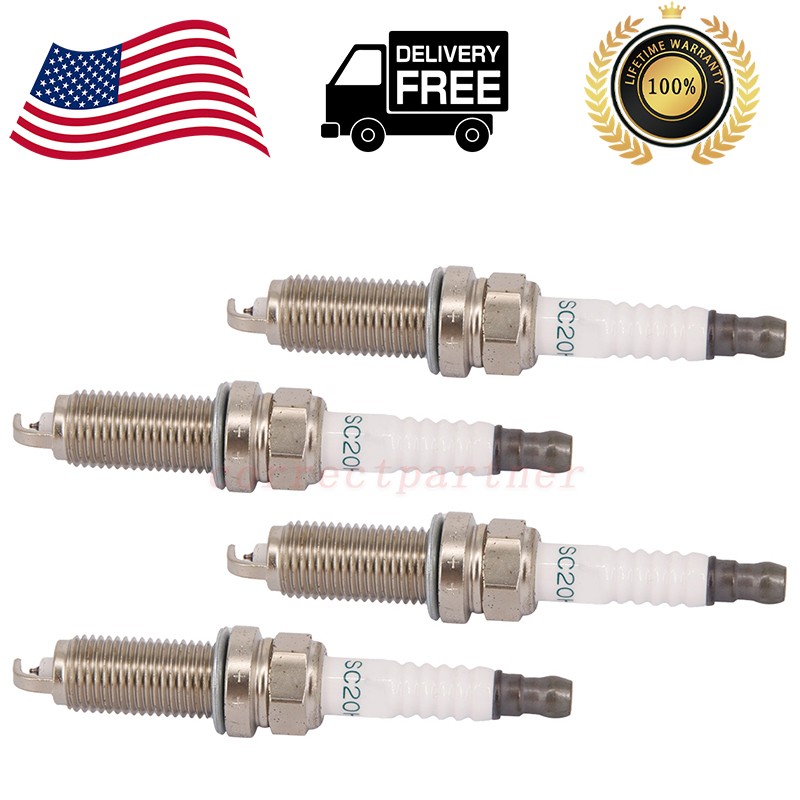 4pcs Iridium Spark Plug ILKAR7B11 4912 For Toyota Corolla Prius Lexus Scion 1.8L