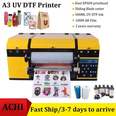 ACHI A3 UV DTF Printer XP600 Transfer Sticker Printer Double Sided Printing