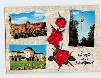 Postcard Scenes & Views Stuttgart Germany
