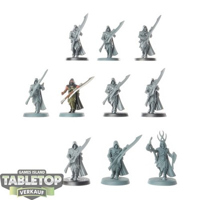 Wood Elf Realms - 10 x Wildwood Rangers - teilweise bemalt