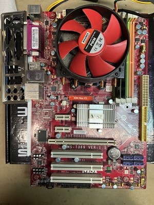 Mainboard Bundle MSI MS-7369 - K9N NEO Athlon X2 6000+ 4GB DDR2 Vintage Rarität