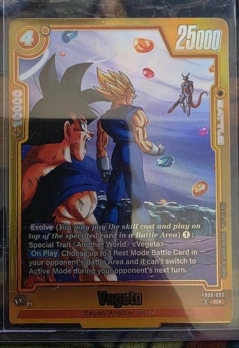 Dragon Ball Super Fusion World Vegeta FB09-093 R* Mint