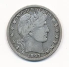 1897 P BARBER SILVER HALF DOLLAR