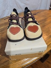 1970s Suede Oxford MOD Colorblock Shoes Size 6
