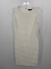 Pre-Owned Tommy Hilfiger White Size 2 Knee Length Sleeveless Dress