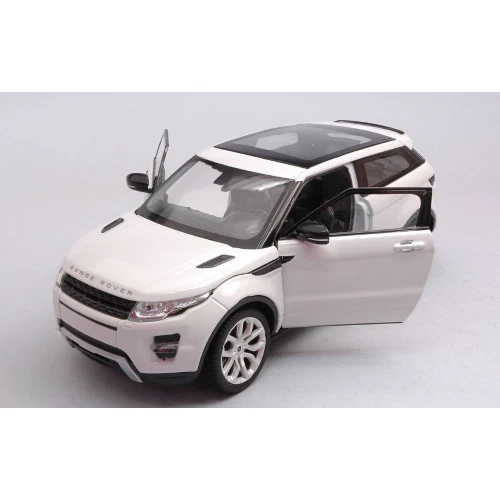 RANGE ROVER EVOQUE COUPE' 2011 WHITE 1:24 Welly Auto Stradali Modellino Nuovo - Immagine 2 di 3