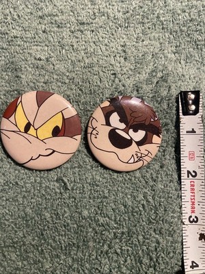 LOONEY TOONZ PINS-TAZ & WILEY-VINTAGE 1997