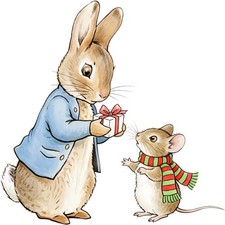 Christmas Peter Rabbit Wall Art Bedroom Nursery Car Vinyl Sticker Decal 6 Sizes