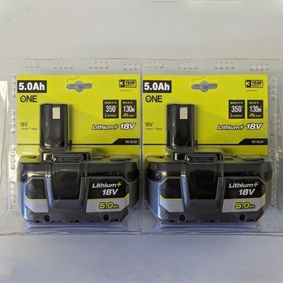 2x 18V 5,0Ah Akku für RYOBI One Plus Lithium RB18L50 P108 P104 Original Batterie