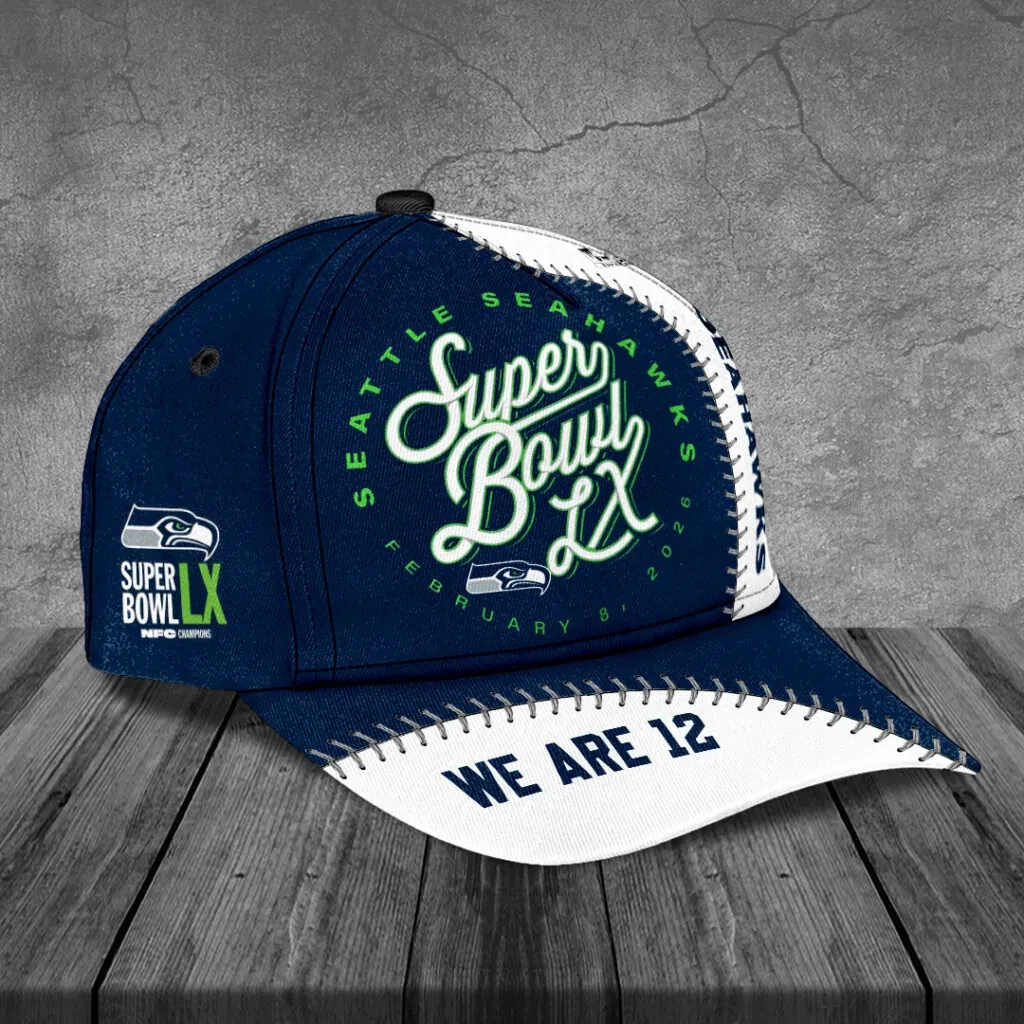 Seahawks 2025 Super Bowl LX Classic Cap