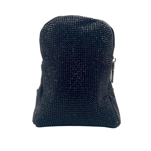 MMs Brands Black Rhinestone Embellished Crossbody Bag