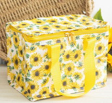 Sunflower Lunch Bag Insulated Floral Picnic Cooler Tote for Women