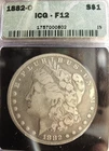 1882-O  $1 Morgan Silver Dollar -  ICG F12 - NO RESERVE