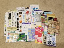 Bulk Scrapbooking Stickers Lot - Mixed New/Used
