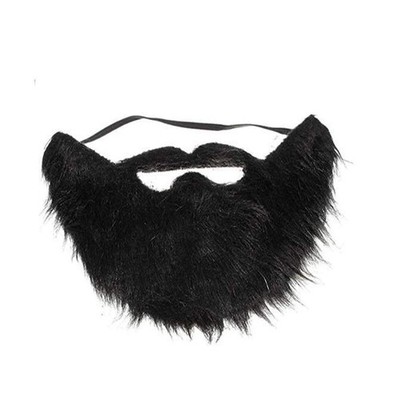 Fake Beard and Mustache,Halloween Costume Party Festival Supplies (Black)