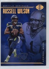 2018 Illusions Trophy Collection Blue /249 Russell Wilson Warren Moon HOF 1q3d