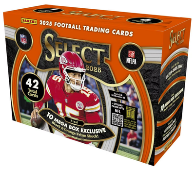 2025 Panini Select Football Factory Sealed Hobby Mega Box ~ 6
