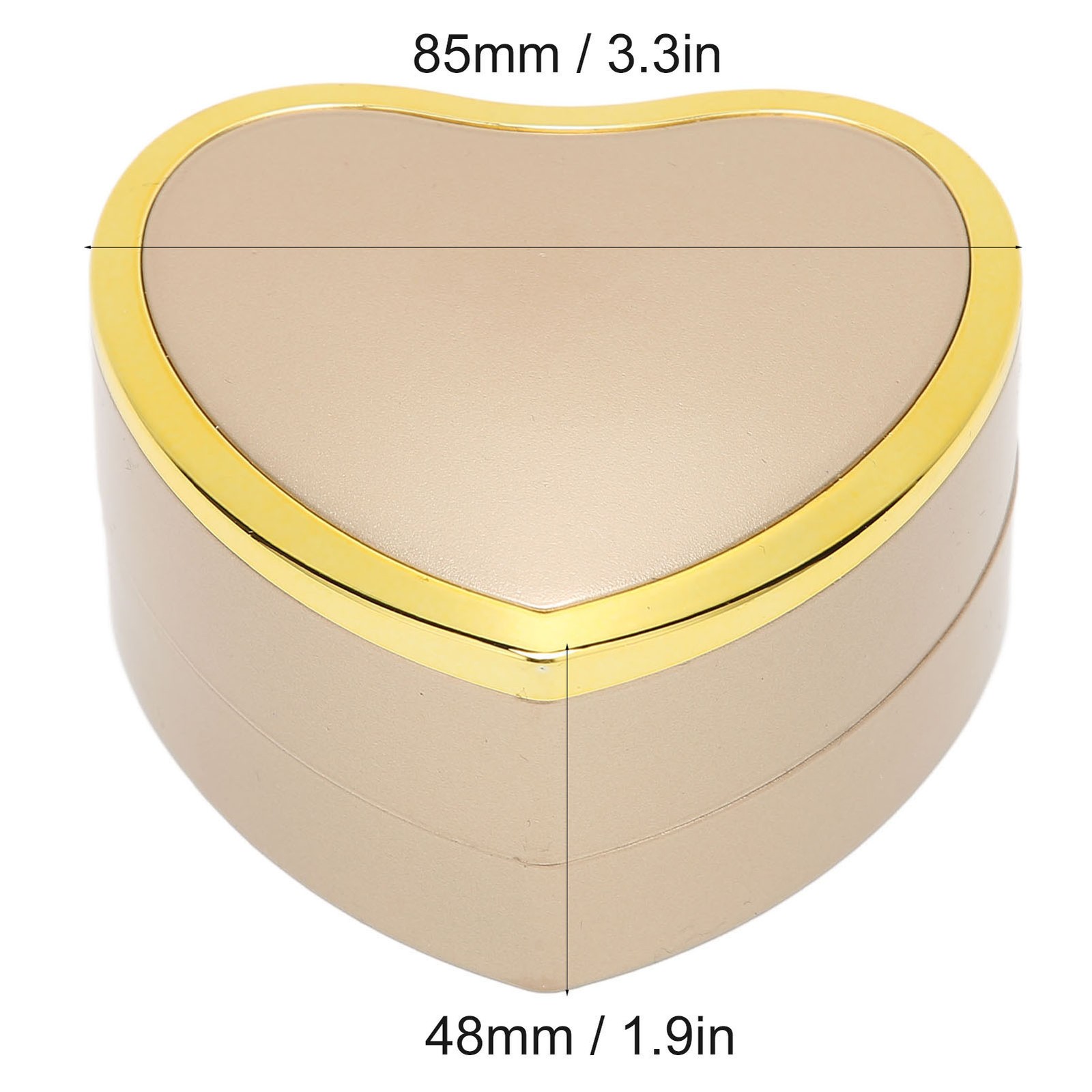 Heart Shaped Necklace Box Elegant Jewelry Display Gift Box With LED Light For