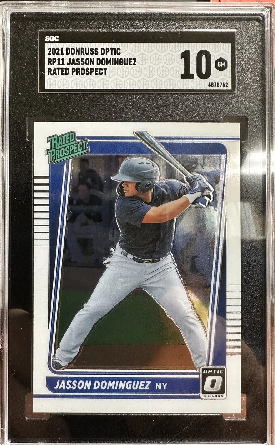 2020 Donruss Optic Baseball RP11 Jasson Dominguez Rated Prospect! Graded! SGC 10