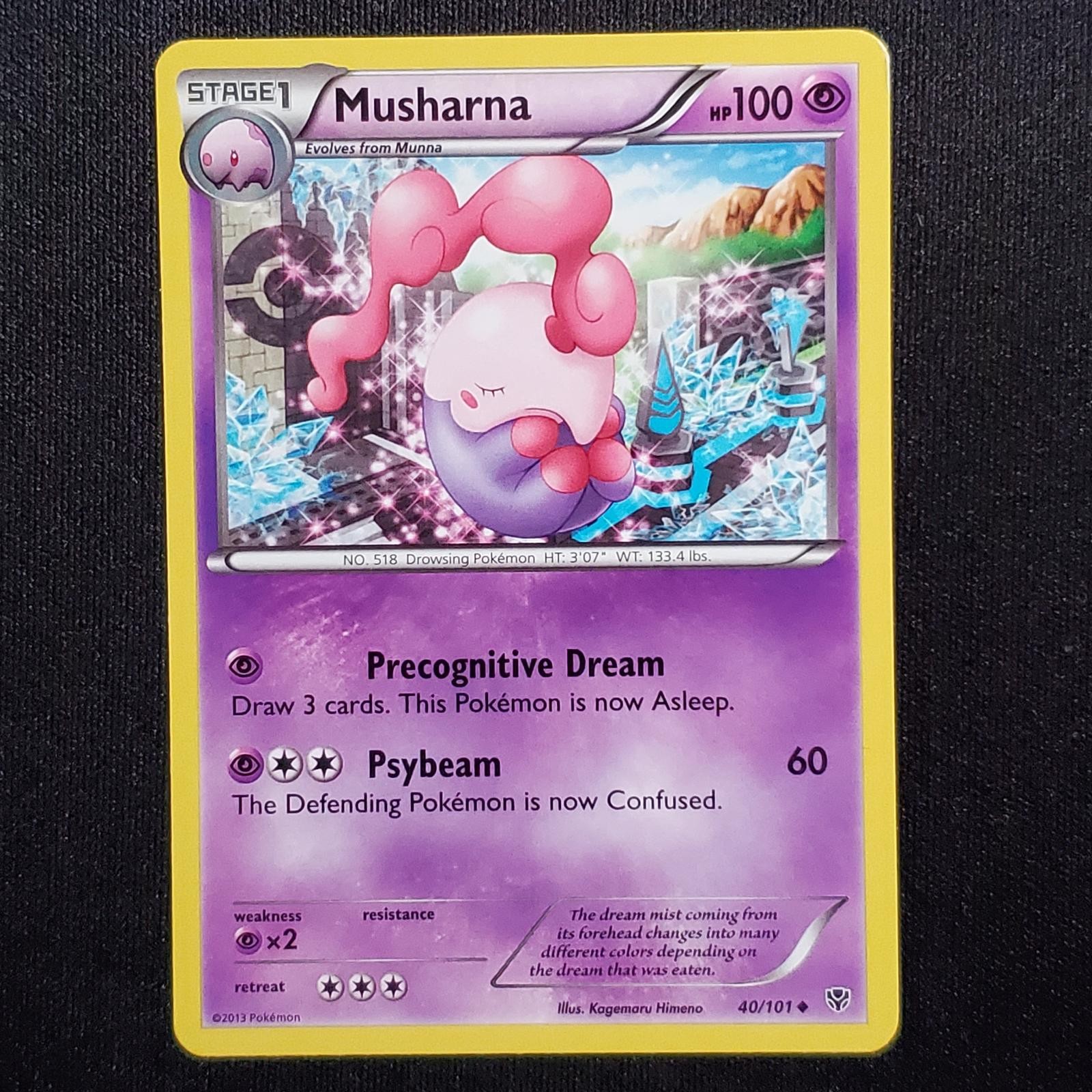 Musharna 40/101 Uncommon Plasma Blast Pokemon Damaged