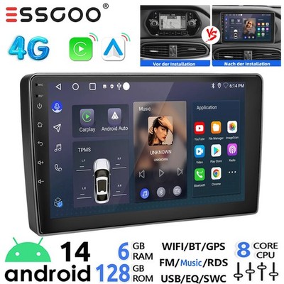 Für Fiat Tipo Egea 2015-2021 Autoradio Carplay 128G Android14 GPS Navi BT SWC AM