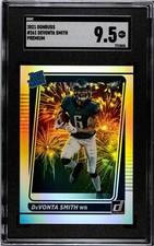 2021 Donruss Devonta Smith Premium SSP Fireworks Sgc 9.5