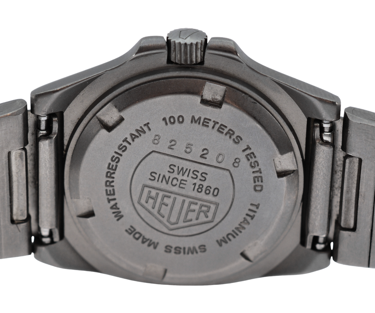 Vintage 1990 Vintage 1990\'s Ladies 25mm Tag Heuer Titanium/ Gold 100M Watch Ref: 825.208! main image 0