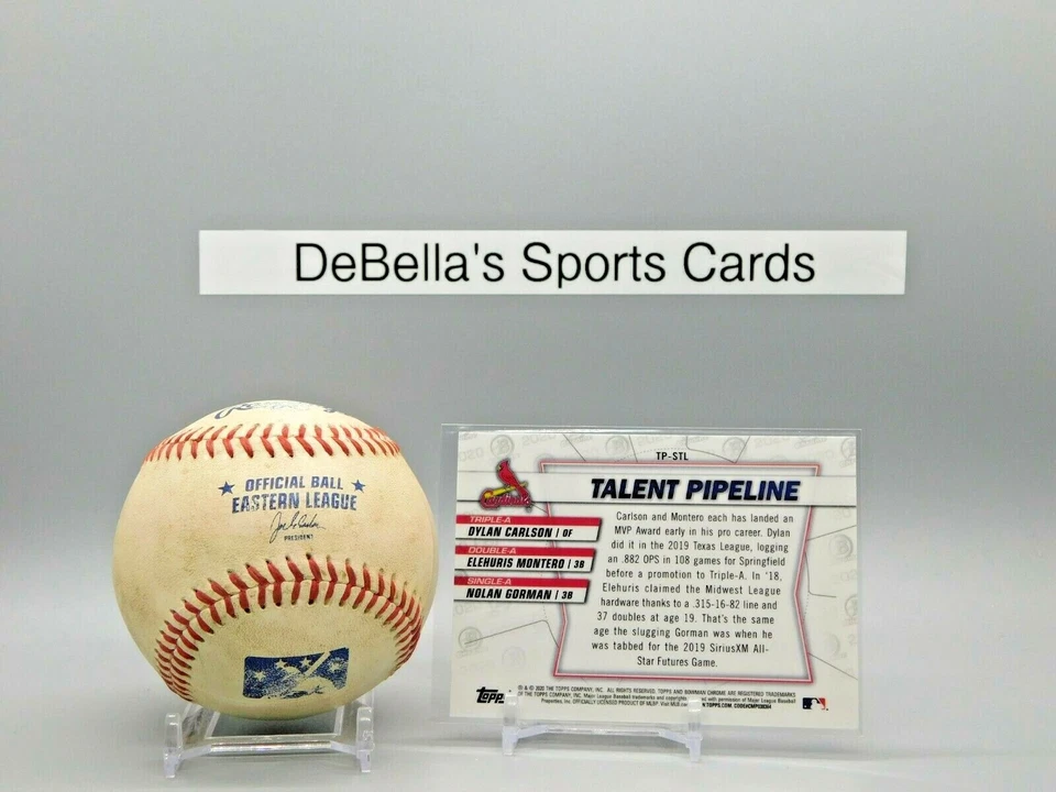 2020 BOWMAN CHROME Talent Pipeline #TP-STL - Carlson, Gorman, Montero  - Image 2 of 2