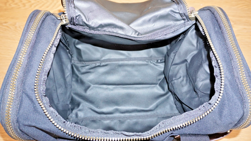 EDDIE BAUER CANVAS & LEATHER DUFFLE WEEKENDER CARRY-ON BAG - Picture 6 of 6