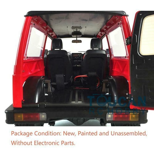 1/6 RC 4WD Capo Painted Red Rock Crawler SIXER1 Car KIT Model with Light System - Picture 7 of 11