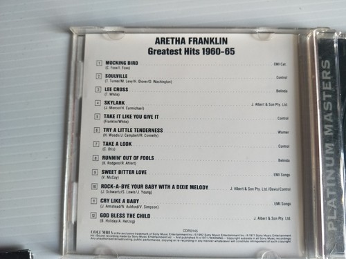 Aretha Franklin - Aretha Franklin's Greatest Hits 1960-1965 (AUSTRALIAN PRESS) - Picture 2 of 3