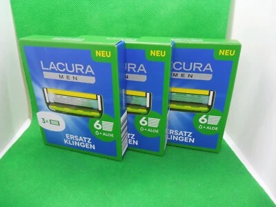 3 x Lacura Men Ersatzklingen für 6-Klingen-Rasierer (á 3 Stück)