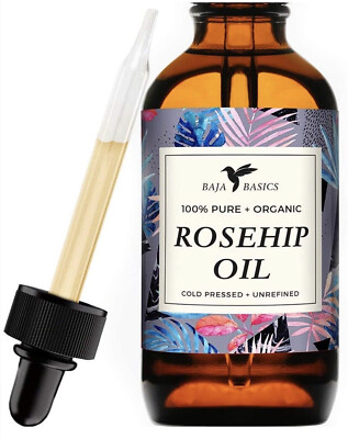 Baja Basics Rosehip Seed Oil 100% Pure, Cold Pressed, All Natural, Toxin Free