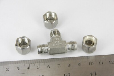Ham-Let 764L SS 1/4'' Tee Let-Lok Compression Fitting 316 Stainless Steel NOS
