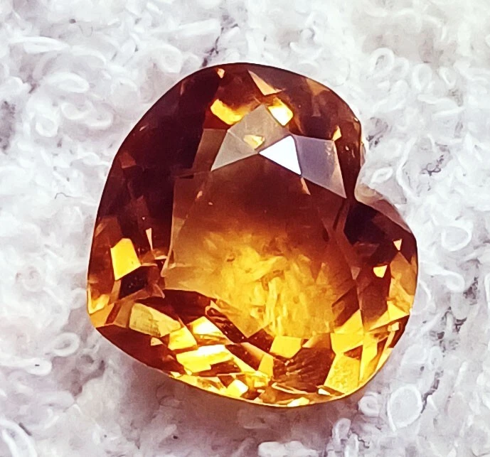 Heart Shape Citrine 9.20 Ct Loose Gemstone Certified - Image 2 of 4