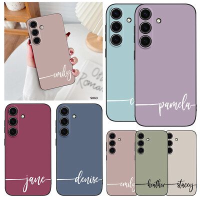 Personalised Custom Name Phone Case Cover For Samsung Galaxy S24 S23 A15 A35 A55