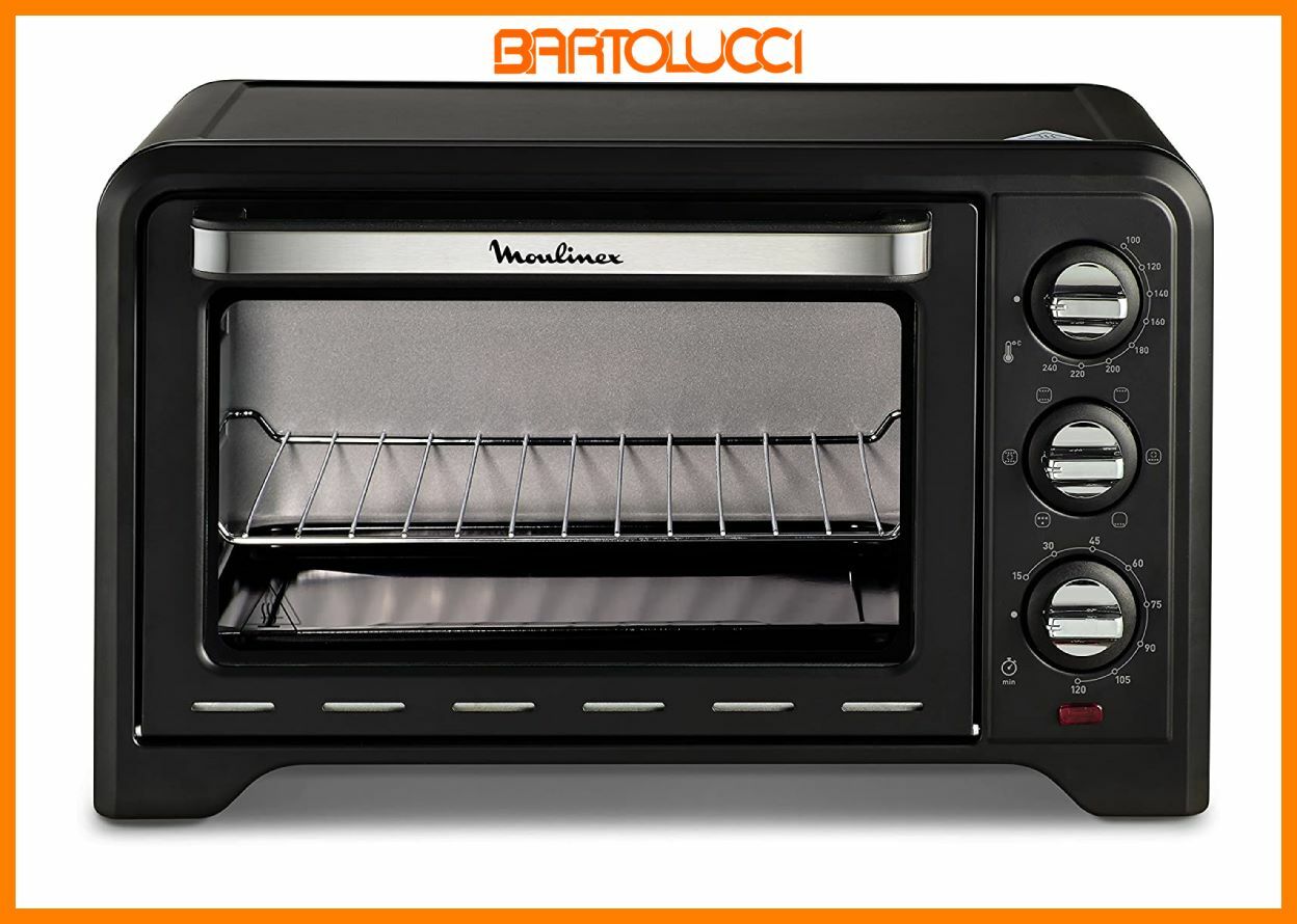 Moulinex OX4448 Optimo Forno Elettrico con Capacità 19LT, Potenza 1380W, Nero
