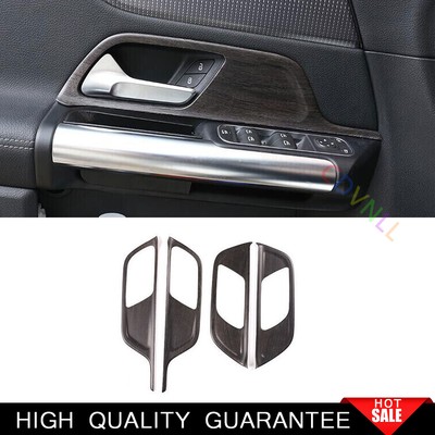 Fit For Benz GLB W247 2020-2022 Wood Grain Inner Door Handle Bowl Frame Trim 4*