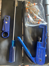 Extron Electronics crimping wire stripping kit and leather Shure bag