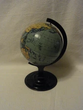 Miniature Globe Tin Old Vintage German #QA
