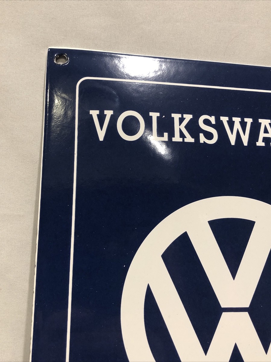 Vintage Style Volkswagen VW Dealer service Auto Porcelain