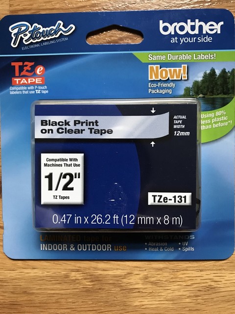 brother p touch clear tape