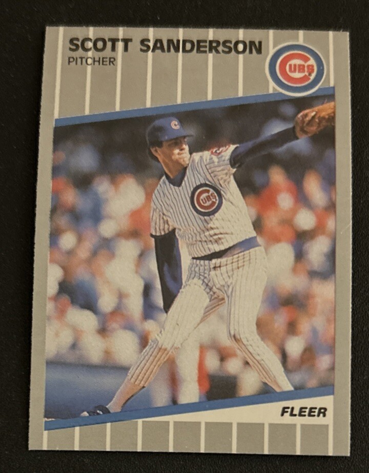 1989 Fleer Update Scott Sanderson Baseball Card #U-78 Cubs Pitcher VG O/C￼