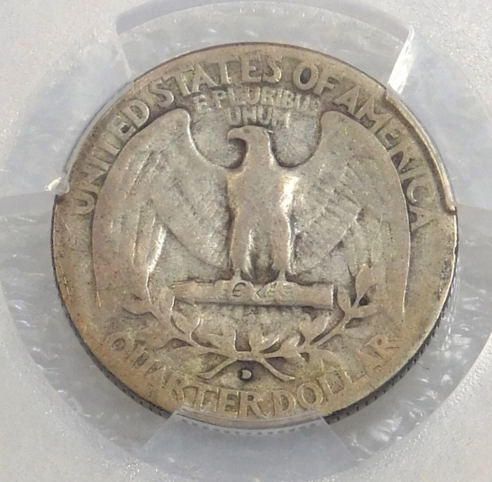 1932 D Washington Quarter PCGS VG10 Nice Original luster PQ New Holder #U39 - Image 4 of 4