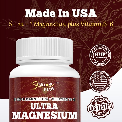 Scientific Formulation -Magnesium 5-in-1 Complex Capsules Natural Fatigue, Sleep - Picture 4 of 7