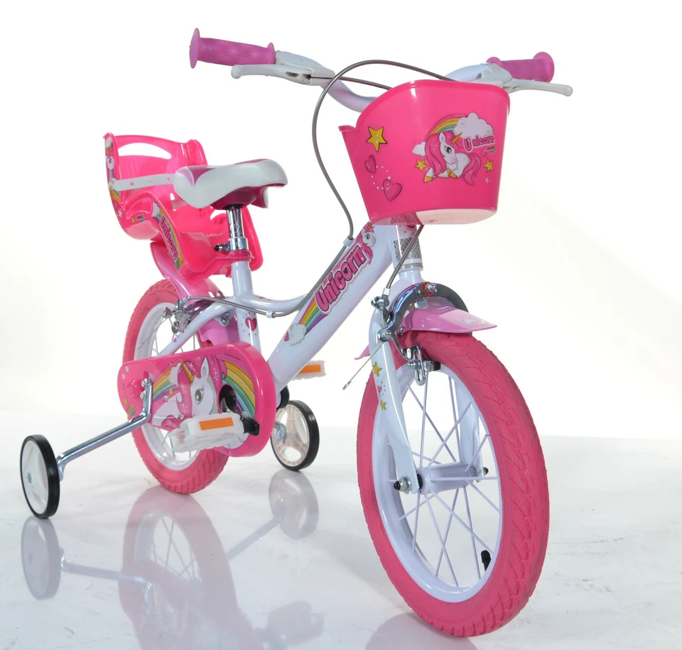 14 Zoll Unicorn Einhorn Kinderfahrrad Kinderrad Fahrrad Spielrad Kinder- Fahrrad